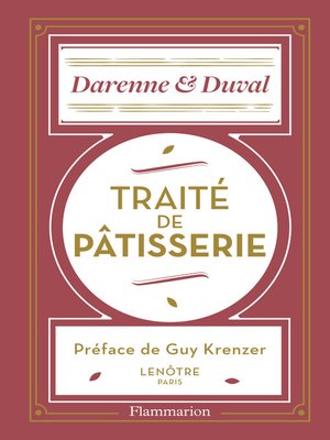cover image of Traité de pâtisserie